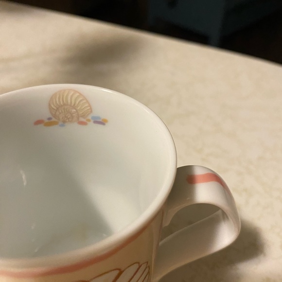 2 Coffee Cups Shell Collage by Artist Marie Ryan Inhesion Giftware - Picture 9 of 14